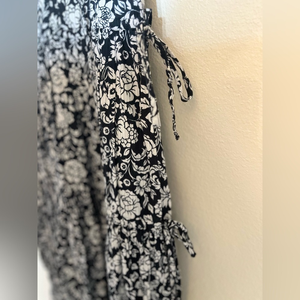 See by Chloe Dress - Women's Small Black White - Floral Midi Designer - Picture 6 of 13